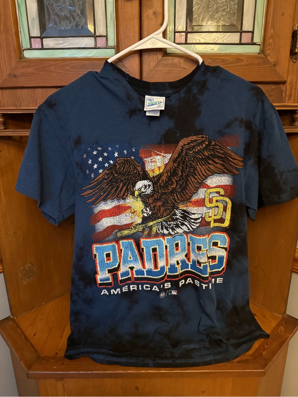 ’47 Brand San Diego Padres "Wingspan" Vintage Tubular Tie-Dye T-Shirt M